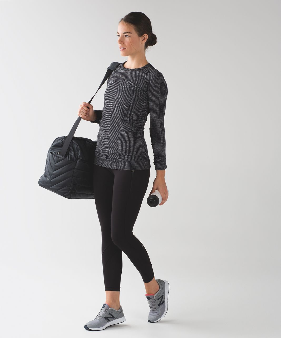 Lululemon Inspire Tight II (Mesh) - Black / Wi14 Quilt 29 - lulu