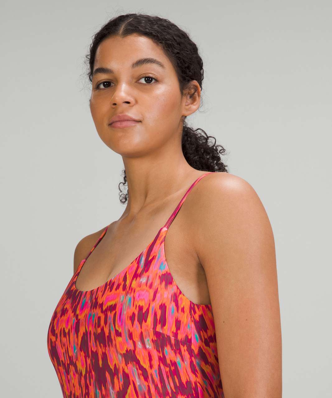 Lululemon Waterside One-Piece Swimsuit *B/C Cup, Medium Bum Coverage -  Harmonize Fluro Pink Multi - lulu fanatics