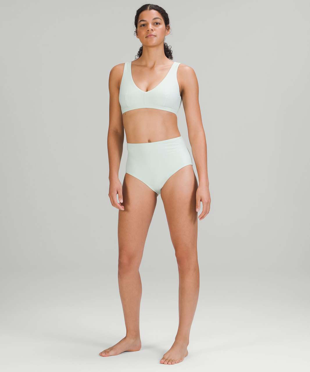 Lululemon Waterside V Swim Top *C/D Cup - Delicate Mint - lulu fanatics