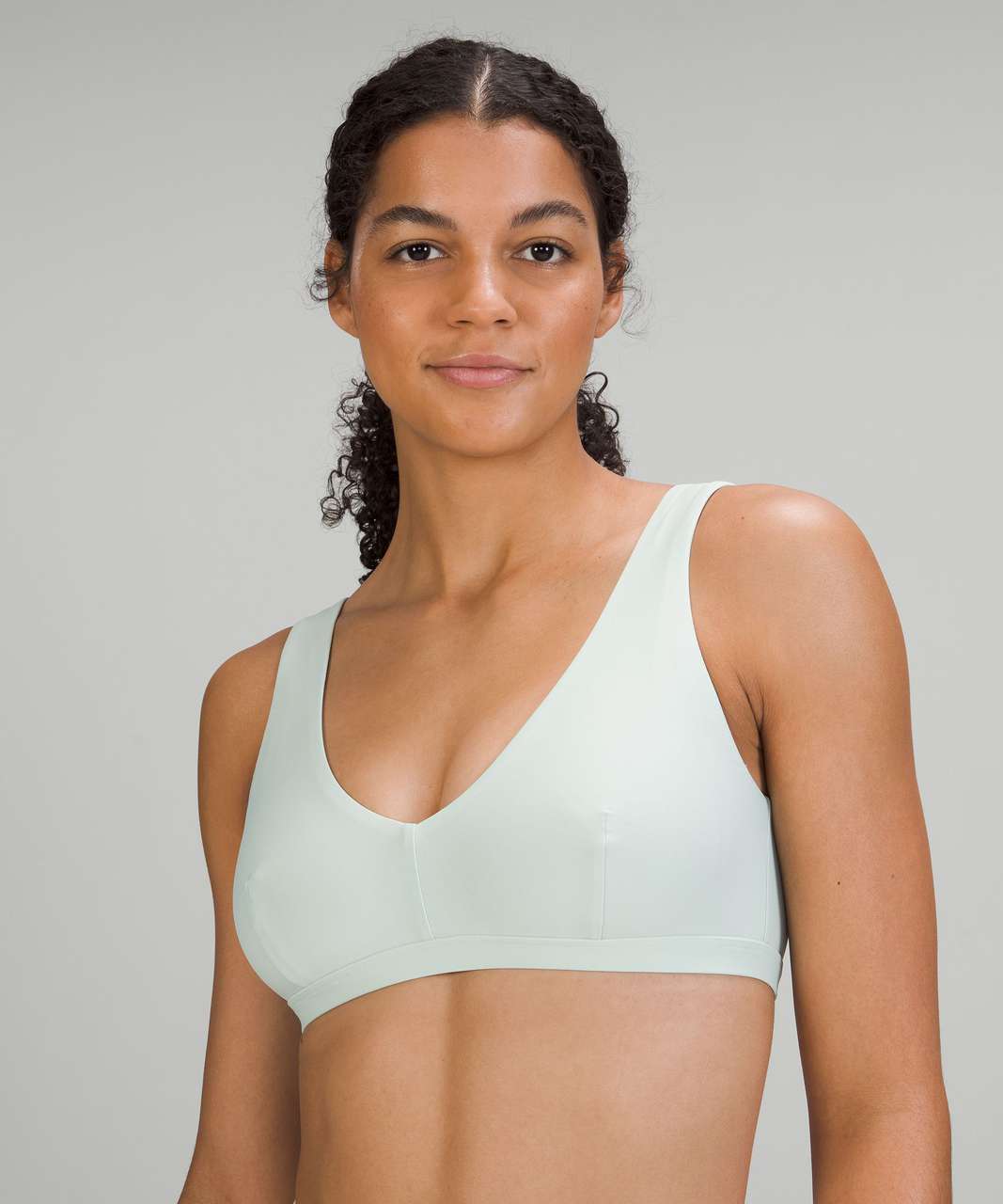 Lululemon Waterside V Swim Top *C/D Cup - Delicate Mint - lulu fanatics