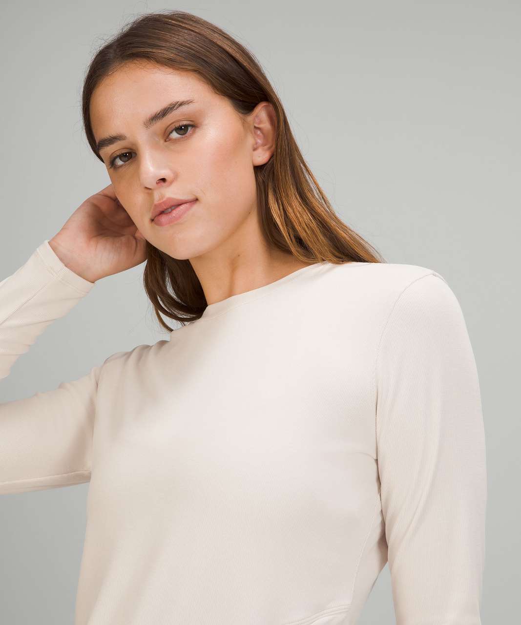 Lululemon Do the Twist Long Sleeve Shirt - White Opal