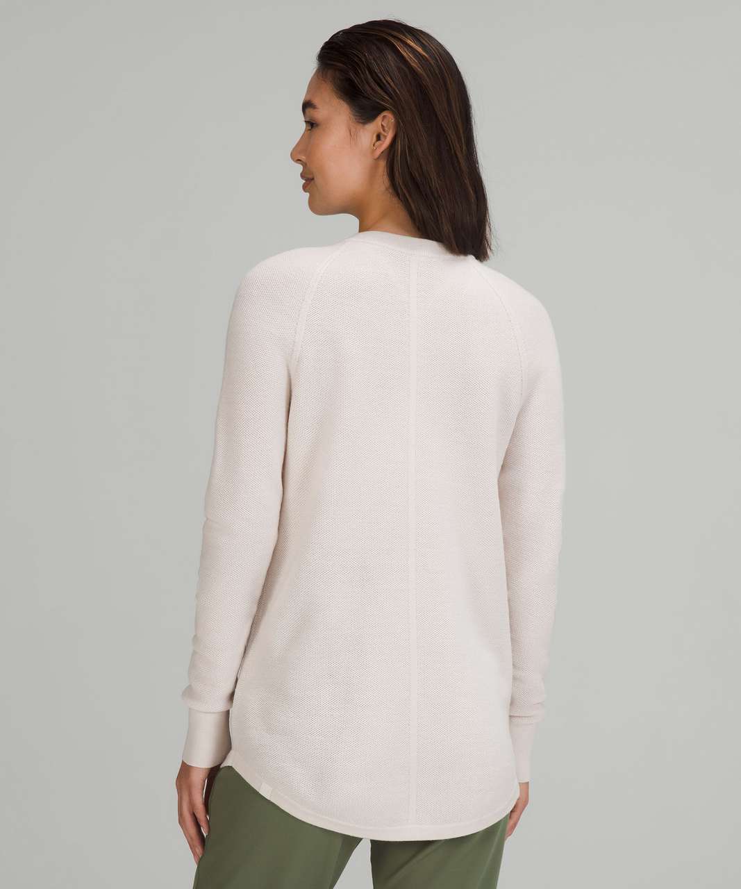 Lululemon Merino Wool Honeycomb Sweater - White Opal