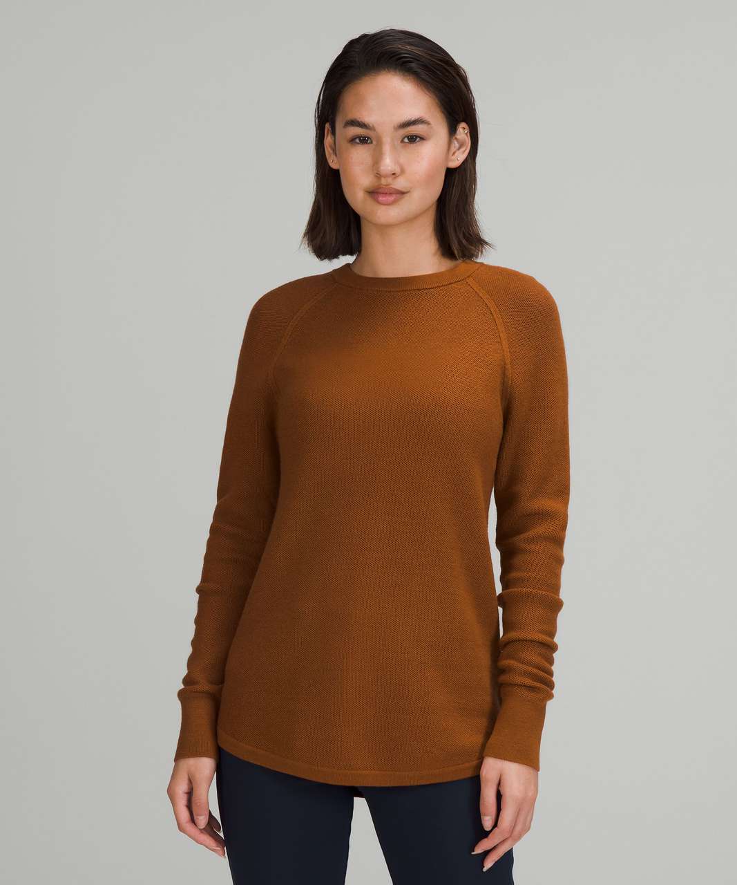 Lululemon Merino Wool Honeycomb Sweater - Butternut Brown - lulu fanatics