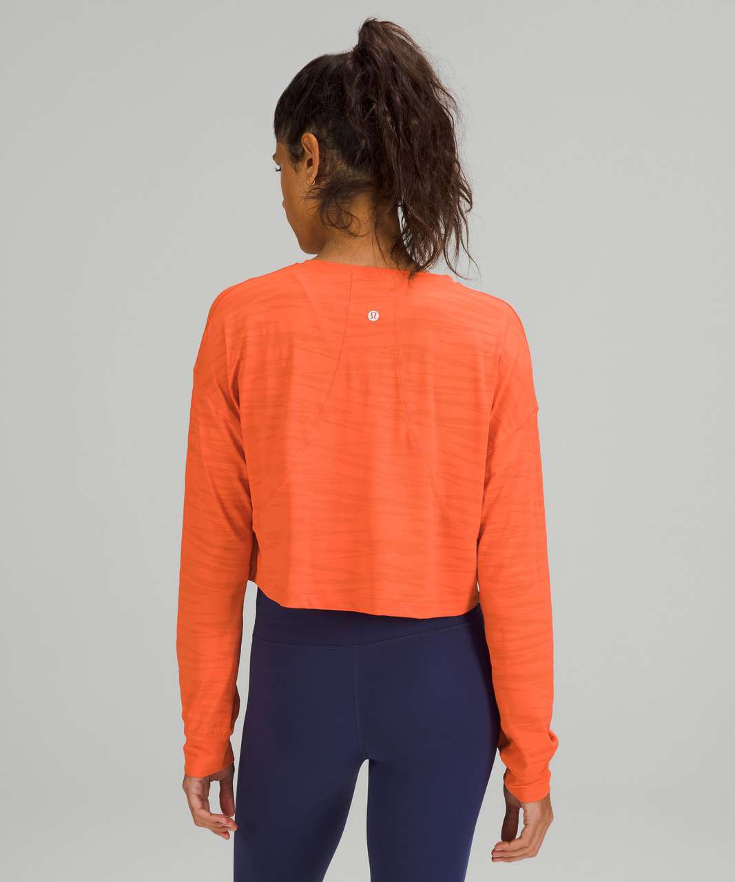 Lululemon Muscle Love Long Sleeve Shirt *Tiger Mesh - Warm Coral