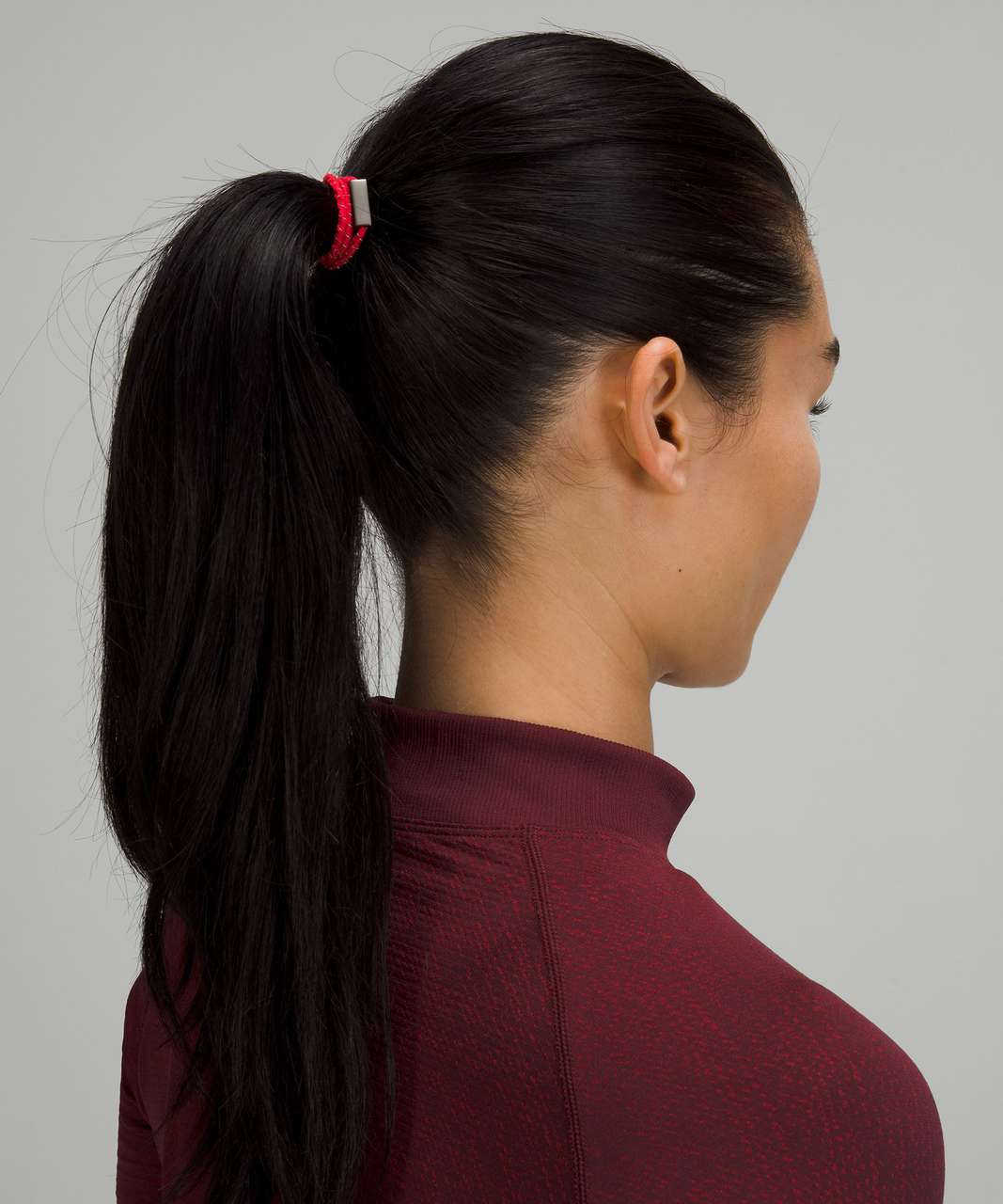 Lululemon Sleek and Strong Hair Ties 3 Pack - Red Merlot / Sport Red / Carnation Red