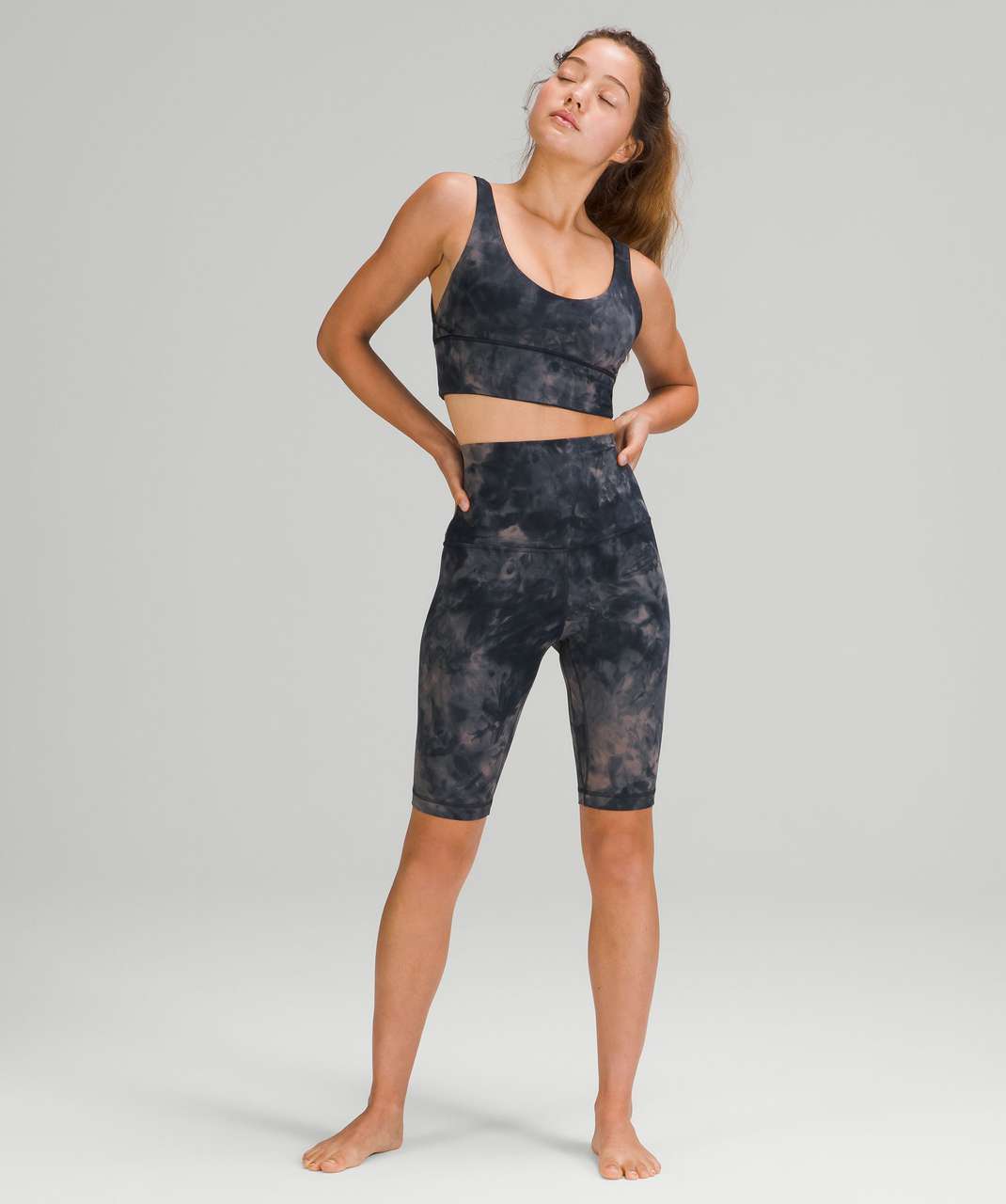 Lululemon Align Super-High-Rise Short 10" - Diamond Dye Lunar Rock True Navy