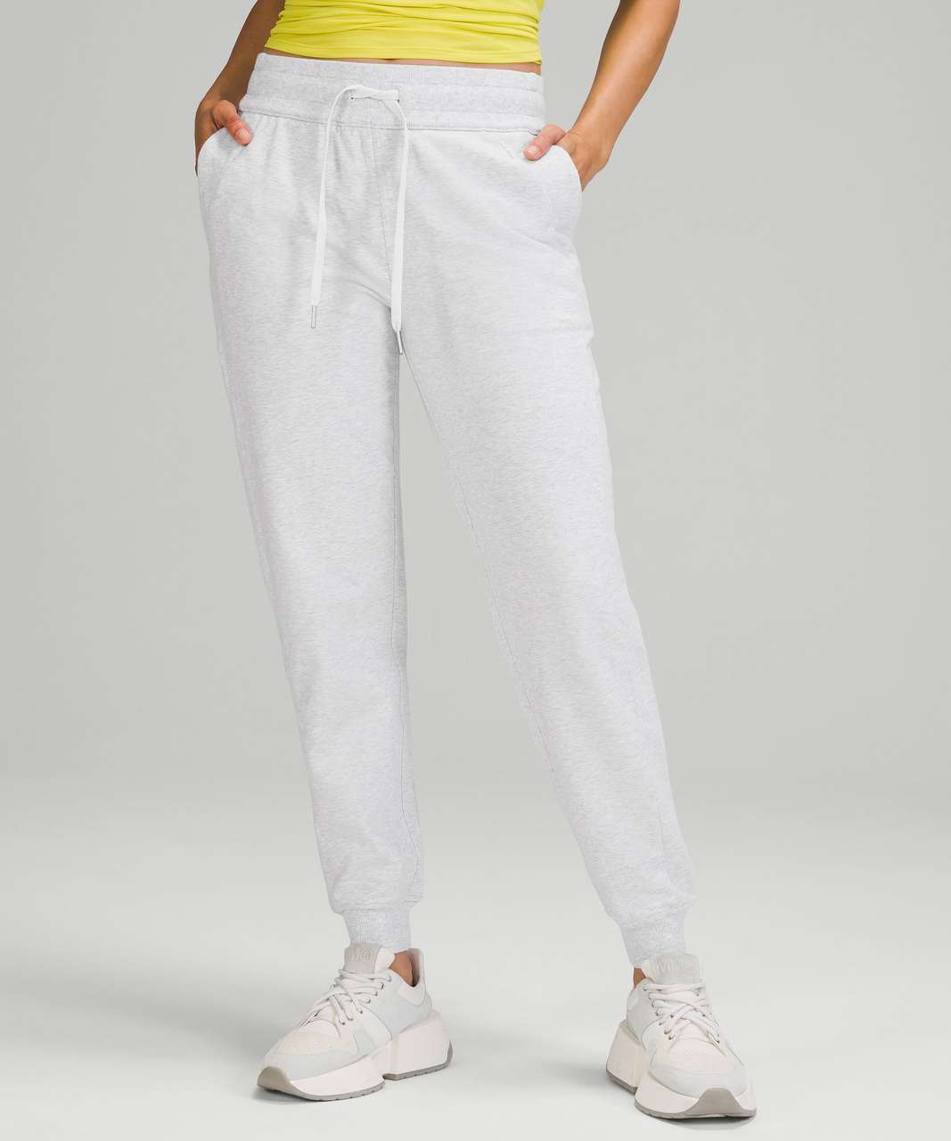 Lululemon Scuba High Rise Jogger-Heathered Lght Grey- Size 18/UK 22  New+tags