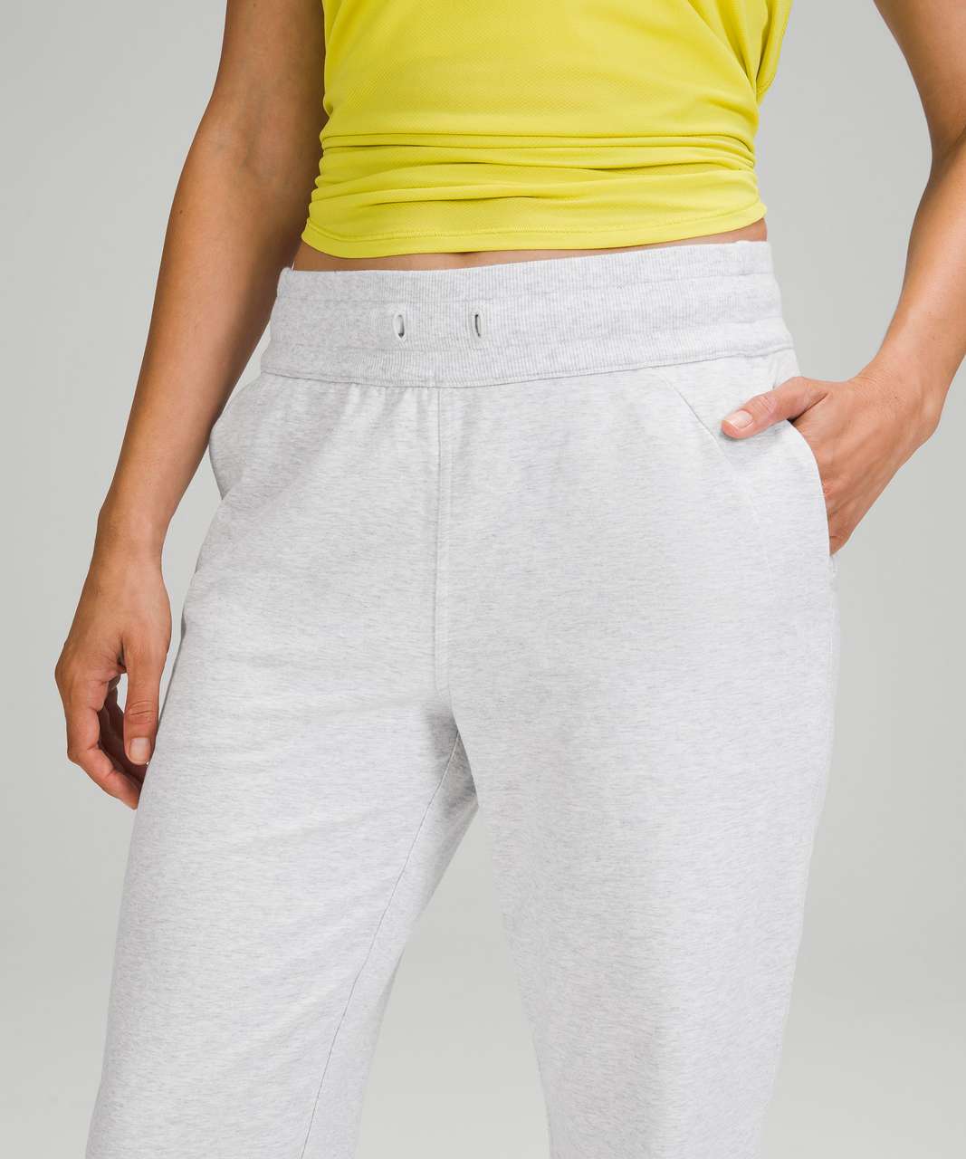 Lululemon Relaxed High-Rise Cropped Jogger - Heathered Core Ultra Light  Grey - lulu fanatics