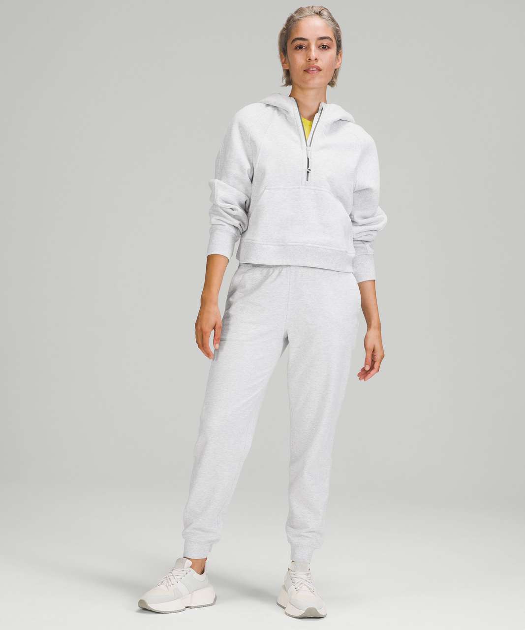 Lululemon Scuba High-Rise French Terry Jogger - Heathered Core Ultra Light  Grey - lulu fanatics