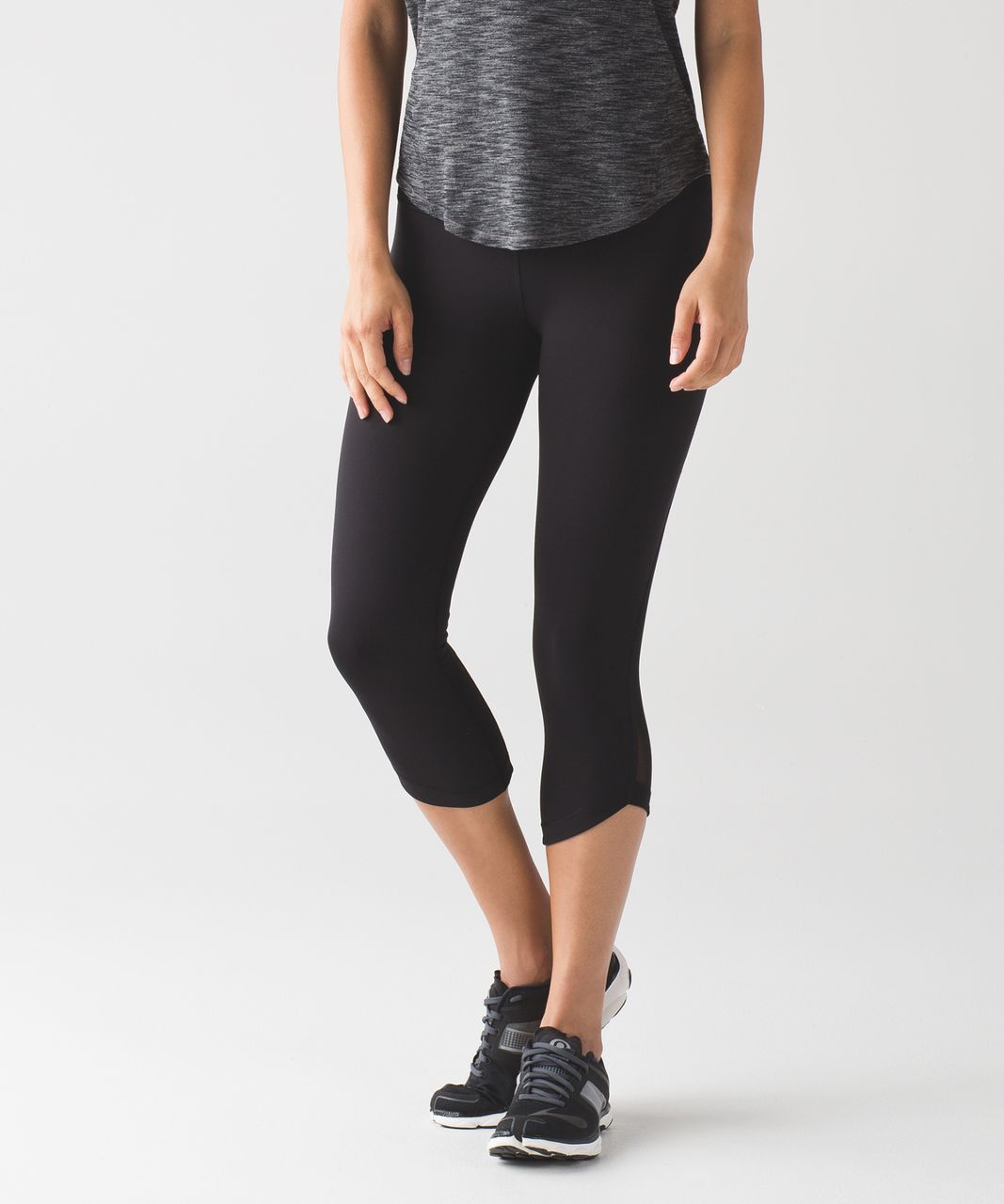 Lululemon Run: Top Speed Crop - Black - lulu fanatics