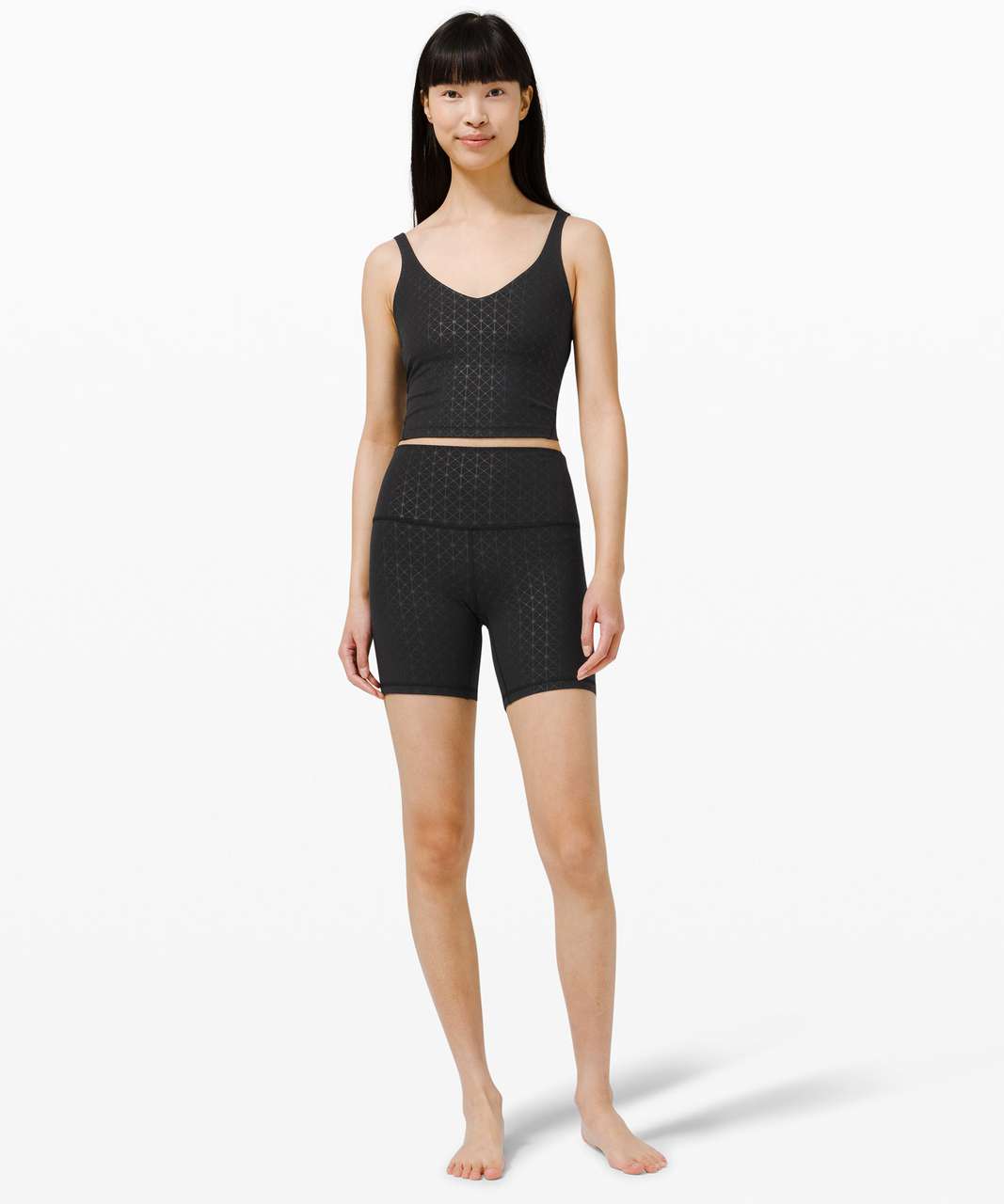 Lululemon Align Super-High Rise Short 6 - Black - lulu fanatics