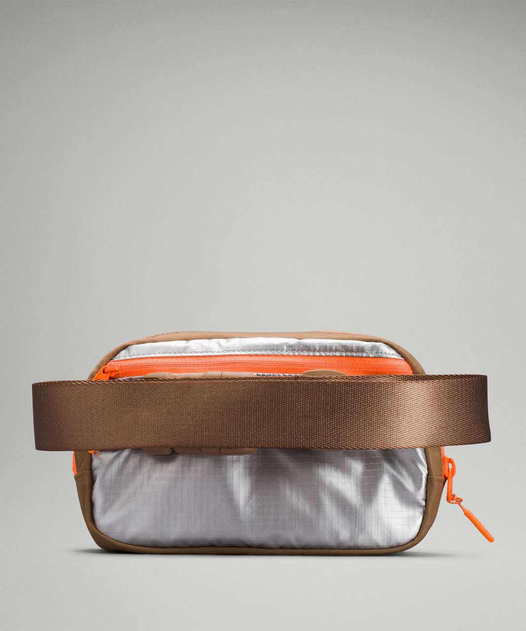 Lululemon Everywhere Belt Bag - Silver Metallic / Soft Sand / Highlight Orange