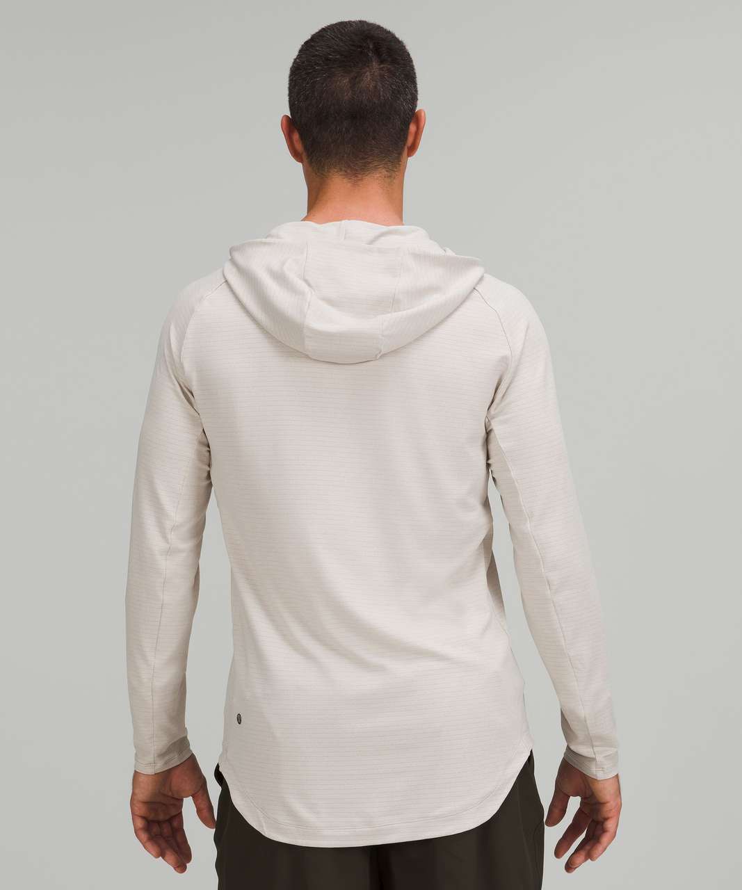 Lululemon Drysense Training Hoodie - Heathered Raw Linen