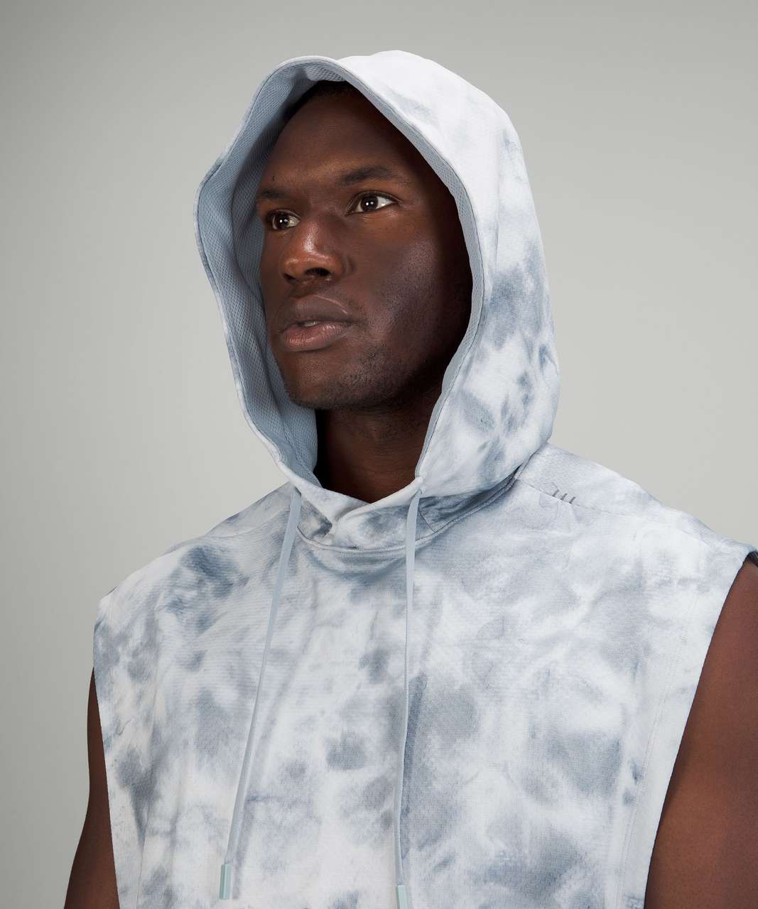 Lululemon Breaking Bounds Sleeveless Hoodie - Tidal Dye Alpine White Chambray