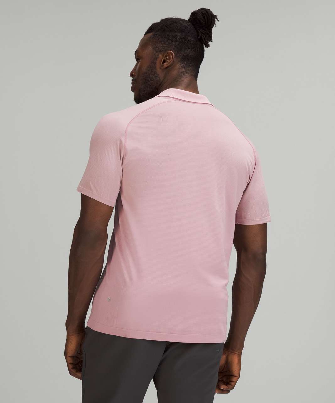 Lululemon Metal Vent Tech Polo Shirt 2.0 - Raw Linen / Pink Taupe