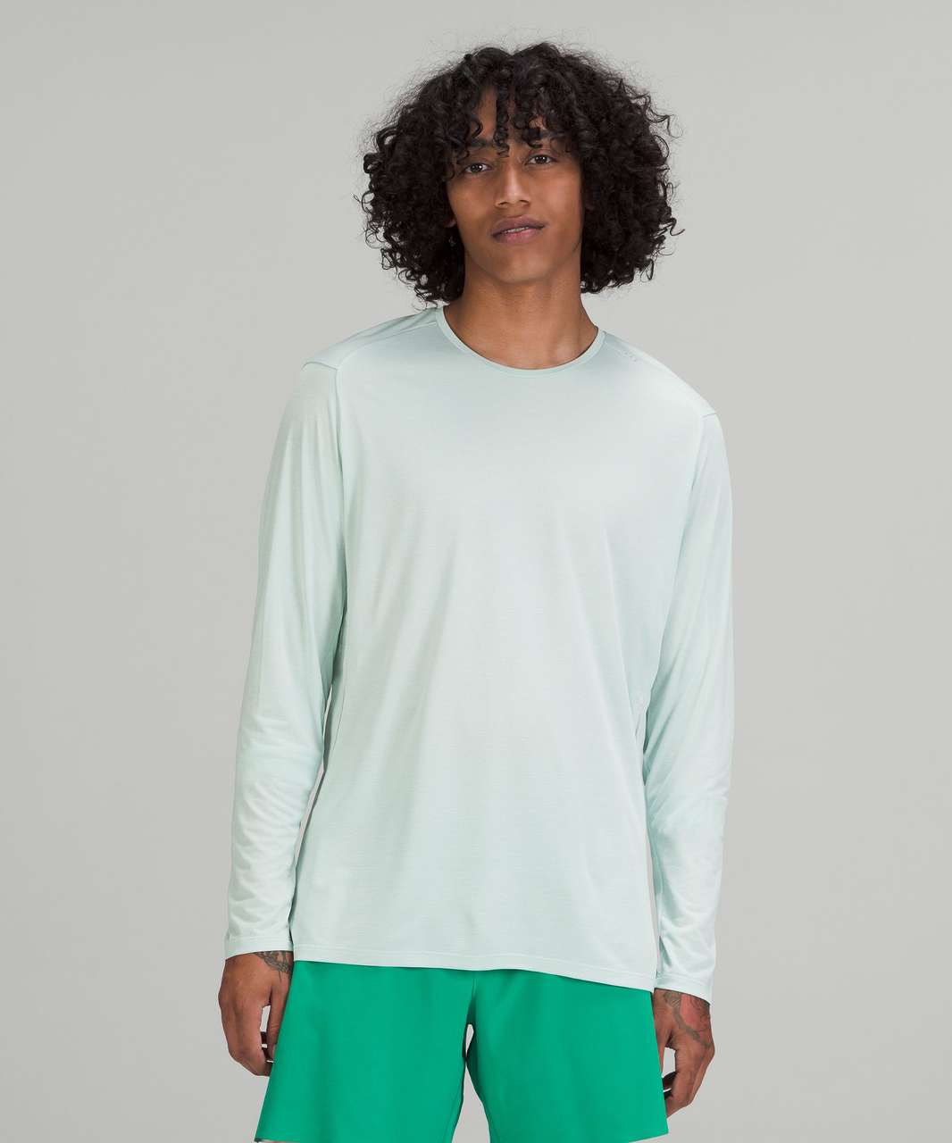 Green It's Rulu Run quarter-zip technical-jersey top, lululemon