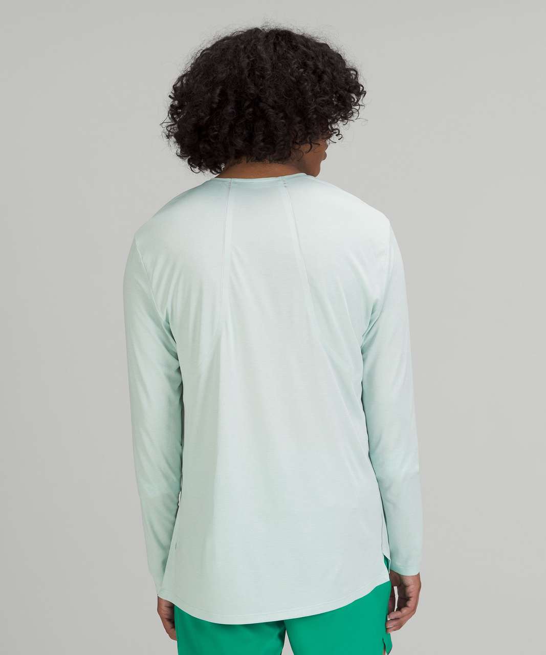 Lululemon Fast and Free Long Sleeve Shirt - Heathered Delicate Mint