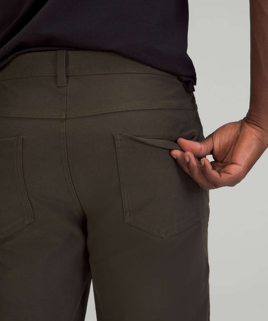 Lululemon Abc Relaxed-fit Cropped Pants Utilitech In Dark Olive