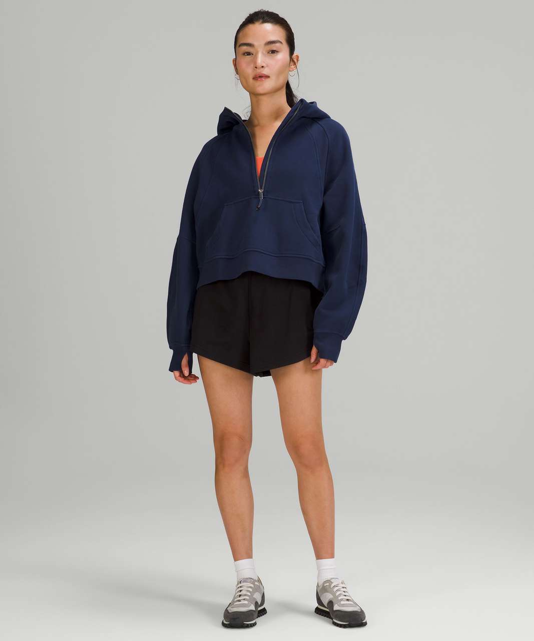 Lululemon Scuba Oversized Half-Zip Hoodie - Powder Blue - lulu fanatics