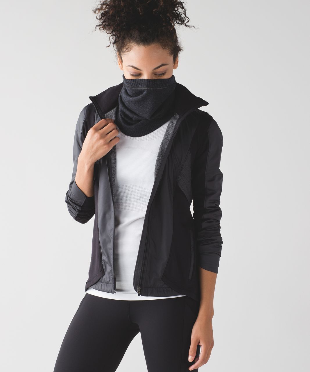 Lululemon Runderland Neck Warmer - Heathered Black