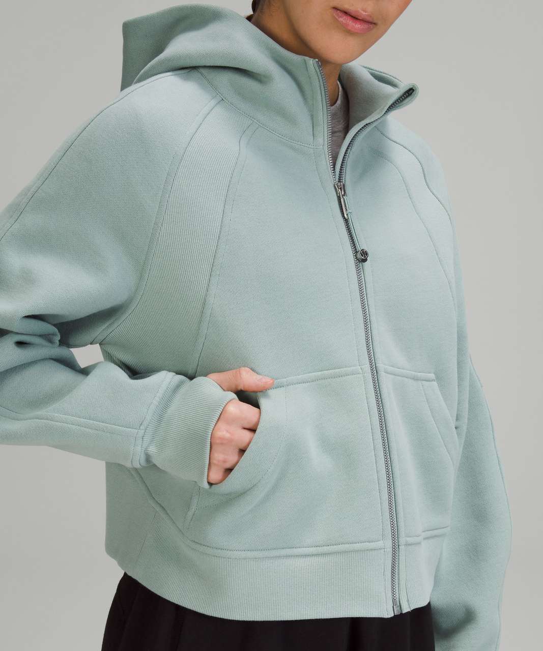 Lululemon Oversized Scuba Full Zip Oversized Hoodie XS/S Silver