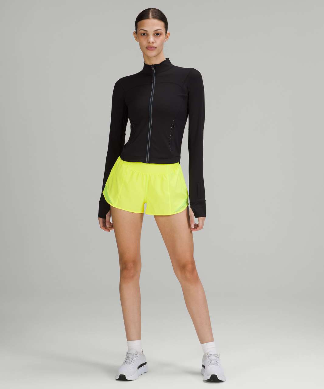 Lululemon Hotty Hot High-Rise Lined Short 2.5" - Electric Lemon (First Release)