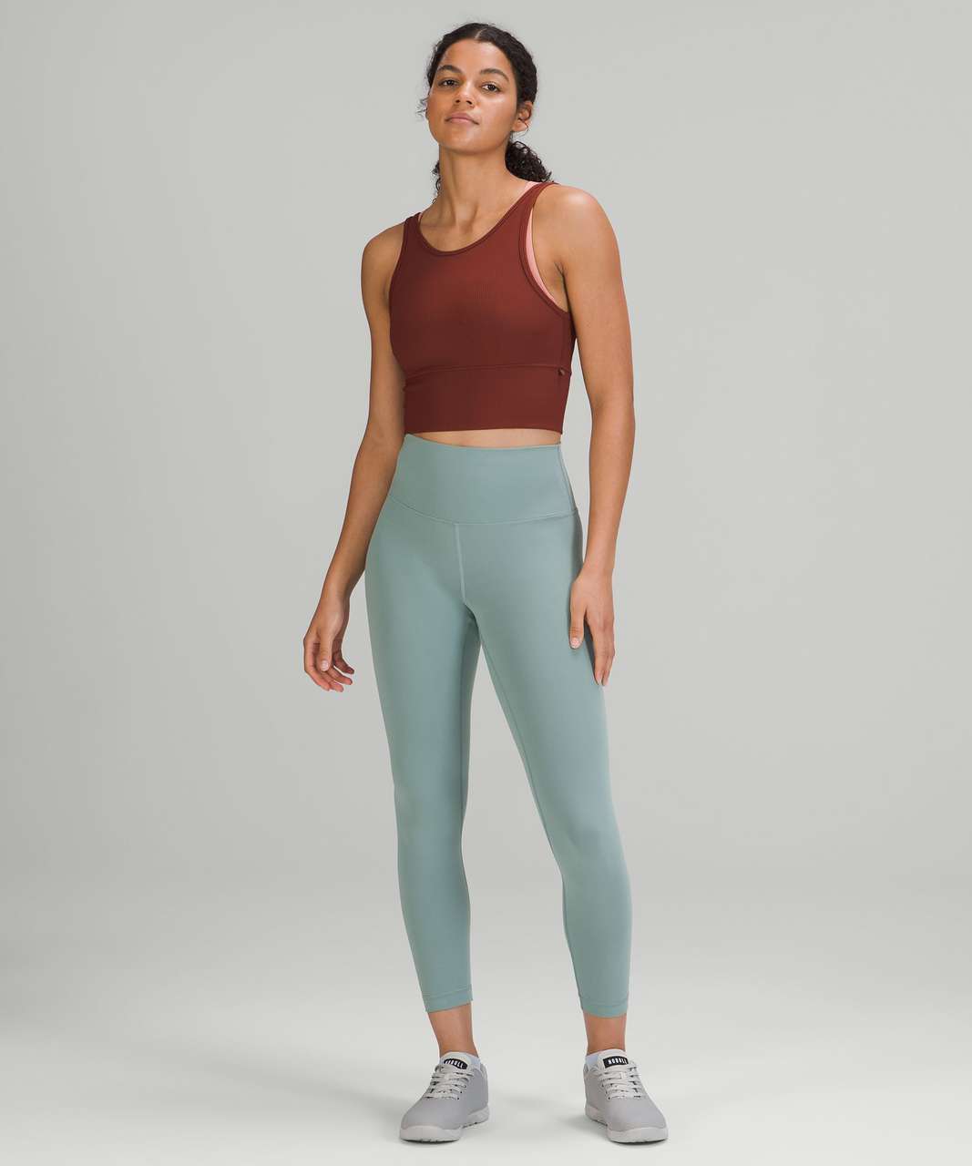 Like a Cloud Bra (2) in Hazy Jade paired with Wunder Train 25” (4) in Misty  Glade! : r/lululemon