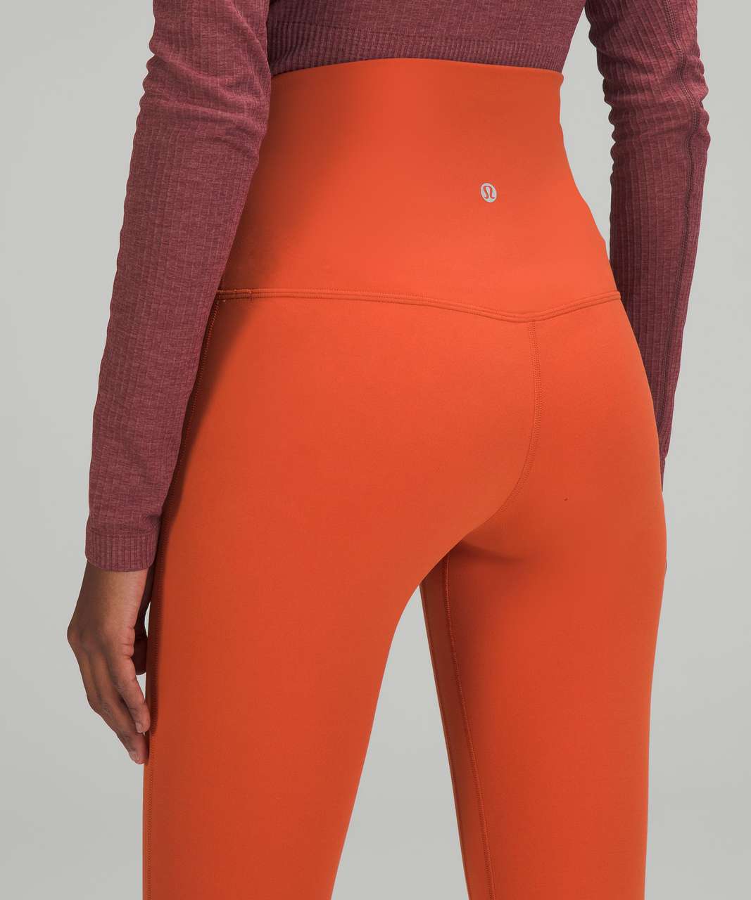 Leggings Lululemon Orange size 0 US in Polyester - 26919977