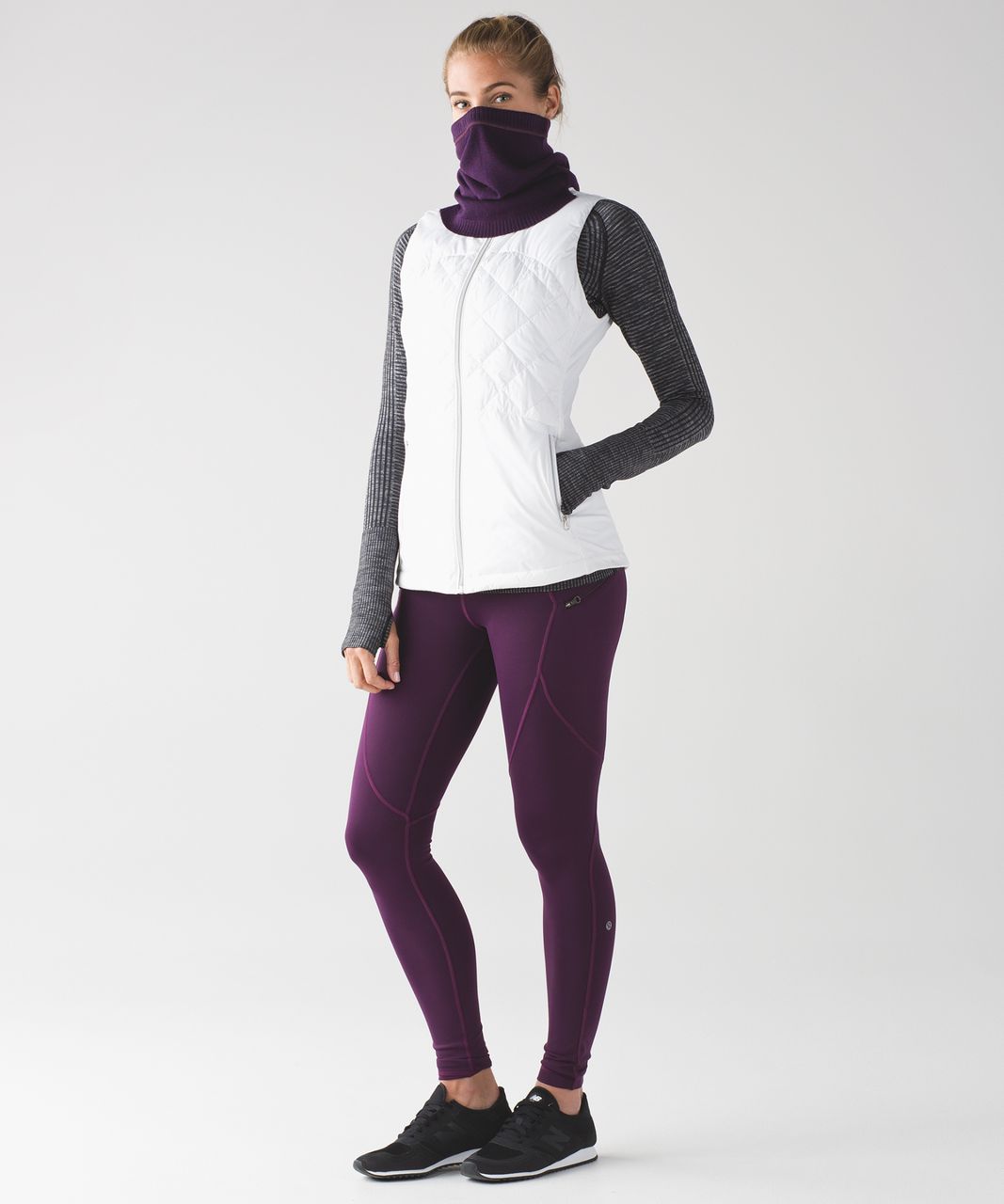 Lululemon Runderland Neck Warmer - Heathered Darkest Magenta