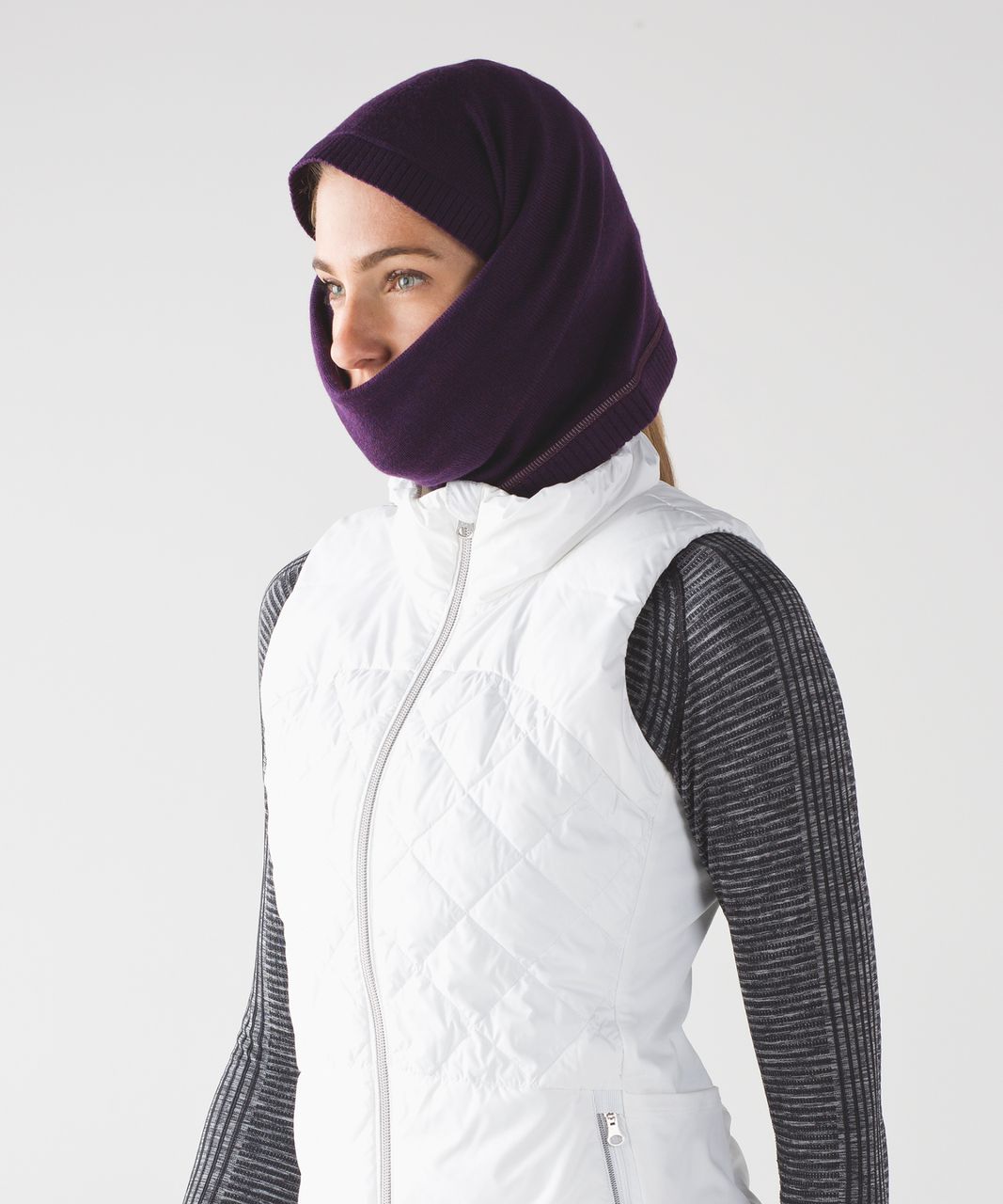 Lululemon Runderland Neck Warmer - Heathered Darkest Magenta