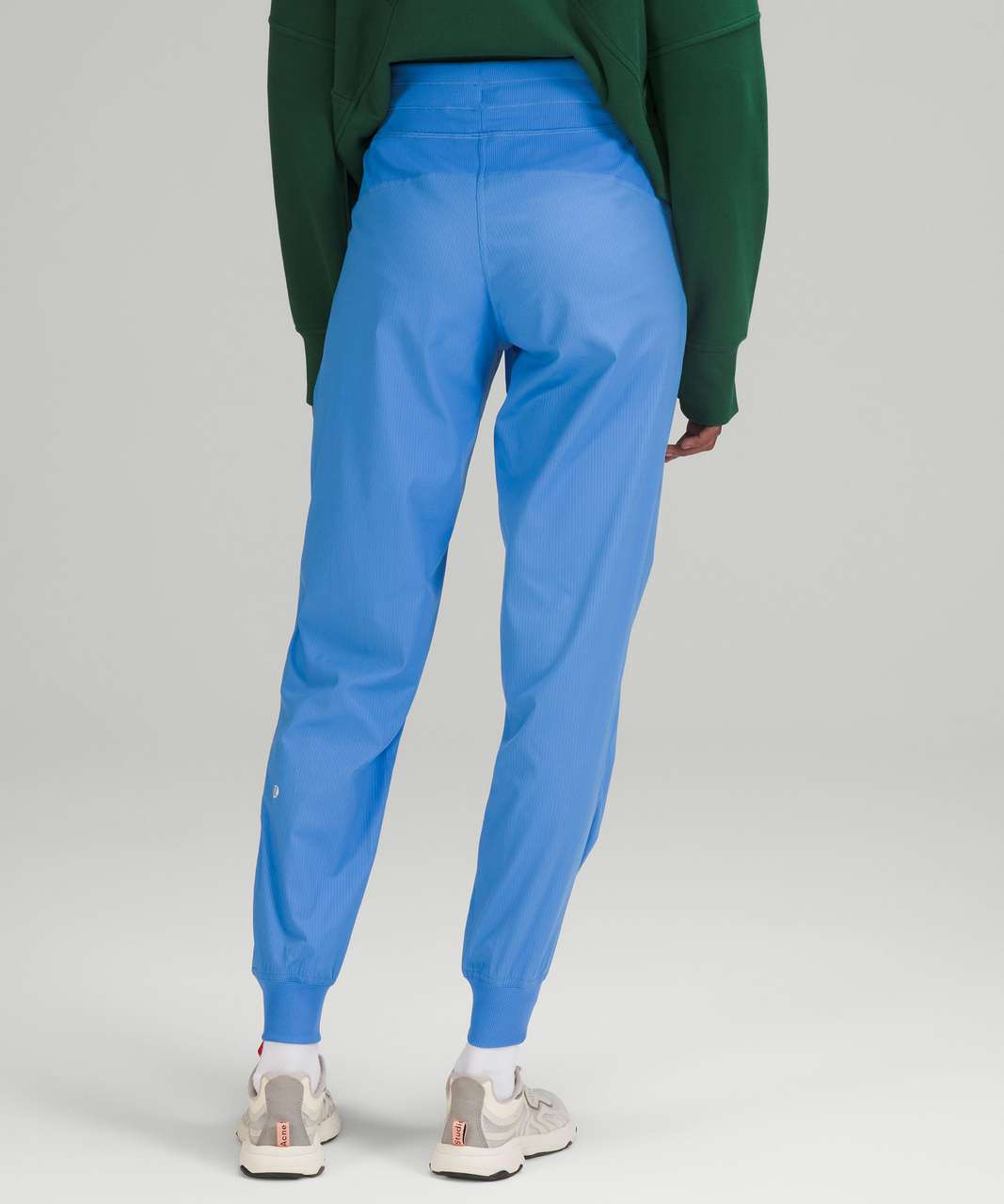 Blue Cotton Mid Rise Jogger Pants Online Shopping