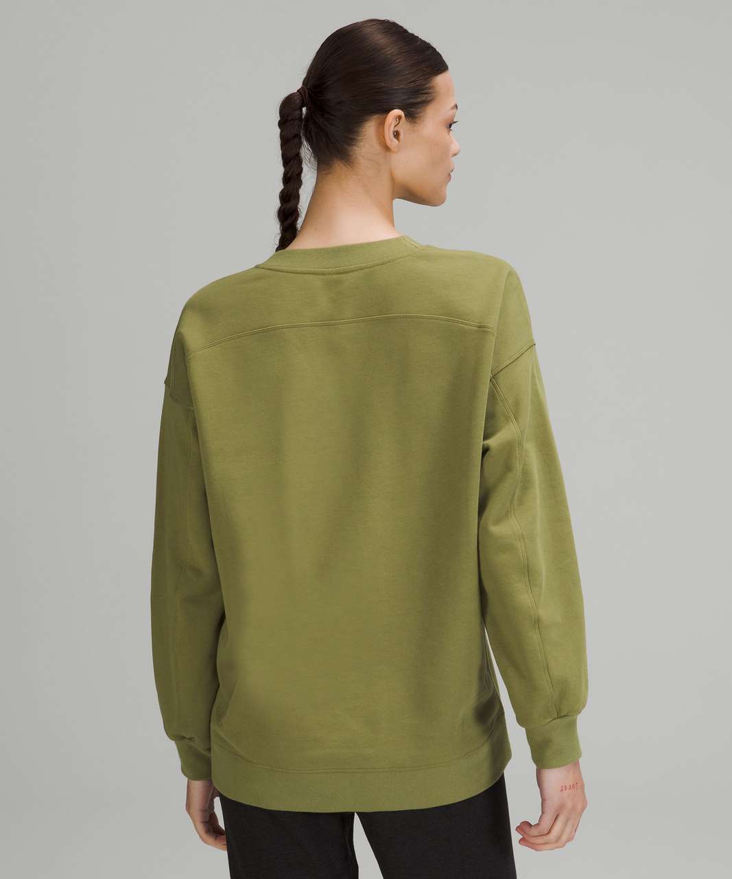 Lululemon Perfectly Oversized Crew - Bronze Green - lulu fanatics