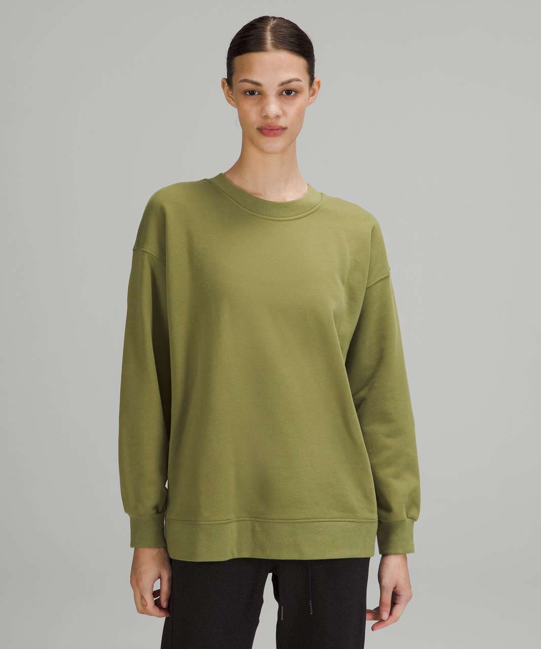 Lululemon Perfectly Oversized Crew *Logo - Spiced Chai - lulu fanatics