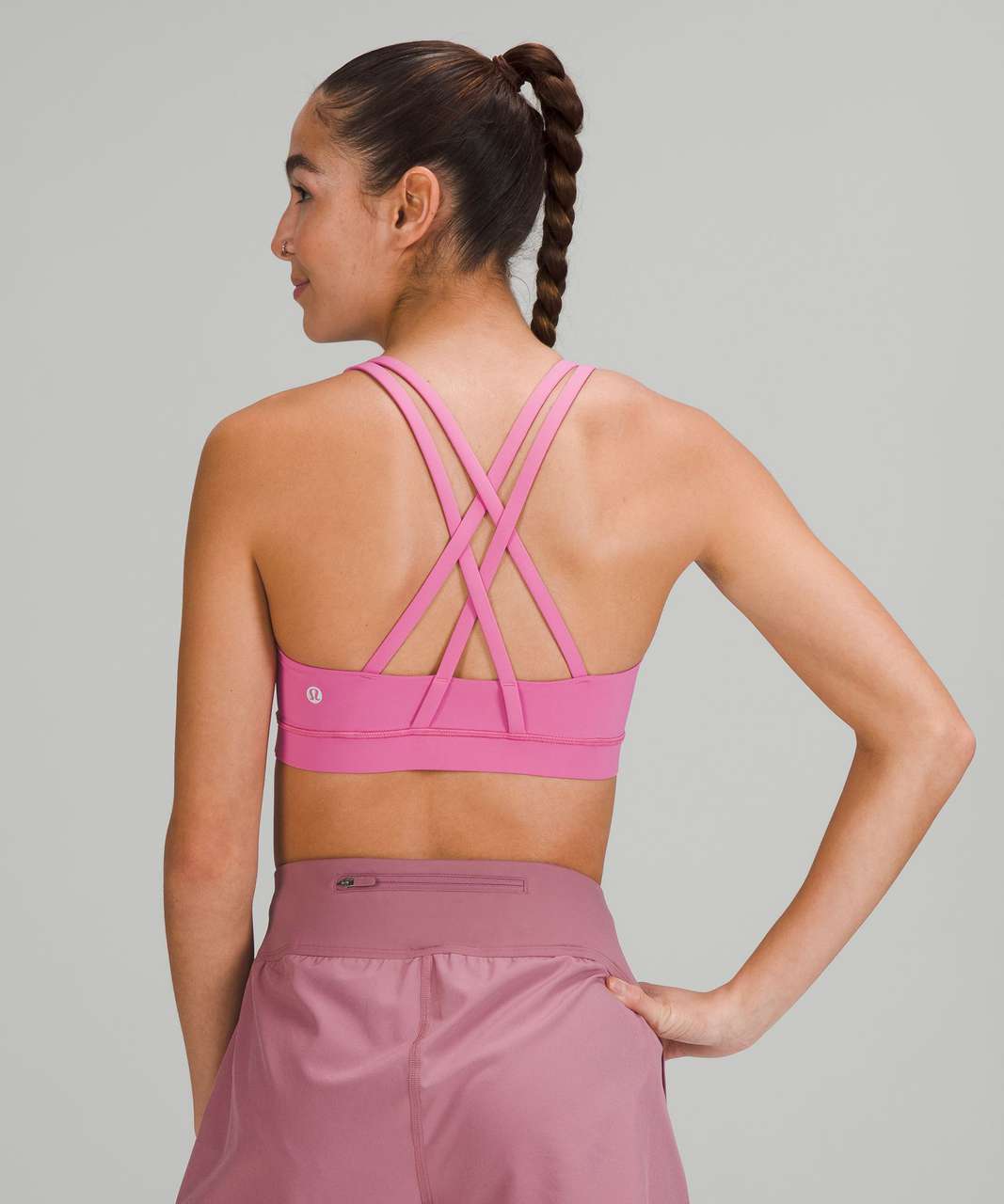 Lululemon Nulu Front Darting Yoga Bra size 4 PBOL Pink Blossom Lt Support  sports