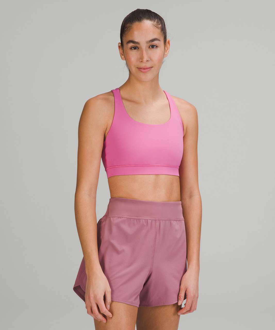 Lululemon Energy Bra Medium Support, B-d Cups In Pow Pink