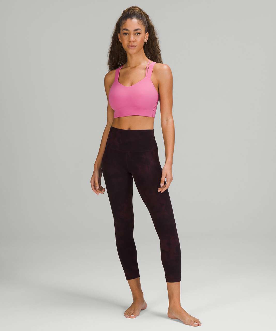 Lululemon Like A Cloud Longline Bra Pink Size XS - $53 (11% Off