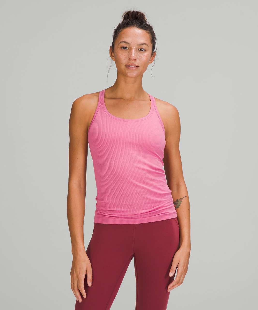 Lululemon Ebb to Street Tank Top - Pink Blossom - lulu fanatics