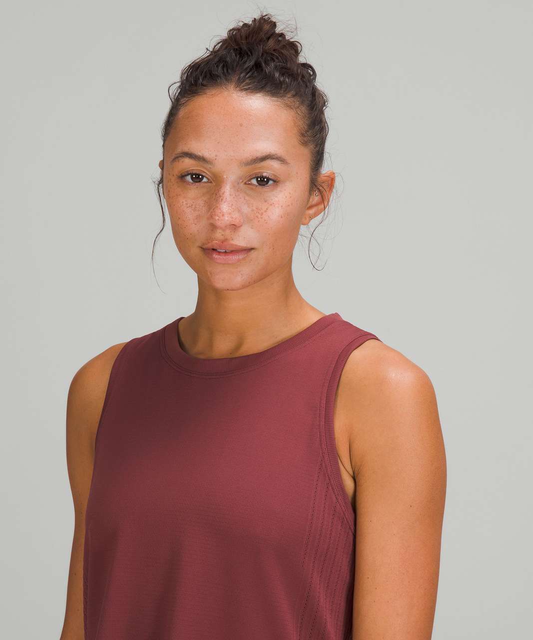 Lululemon Train to Be Tank Top - Smoky Red / Smoky Red