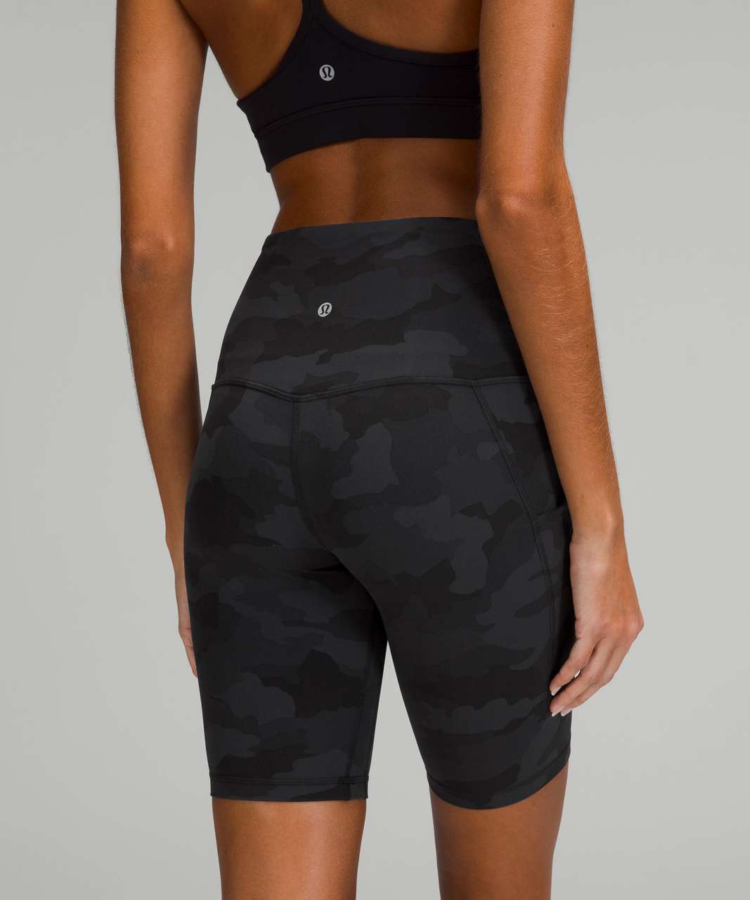 Lululemon Align High-Rise Short with Pockets 8" - Heritage 365 Camo Deep Coal Multi