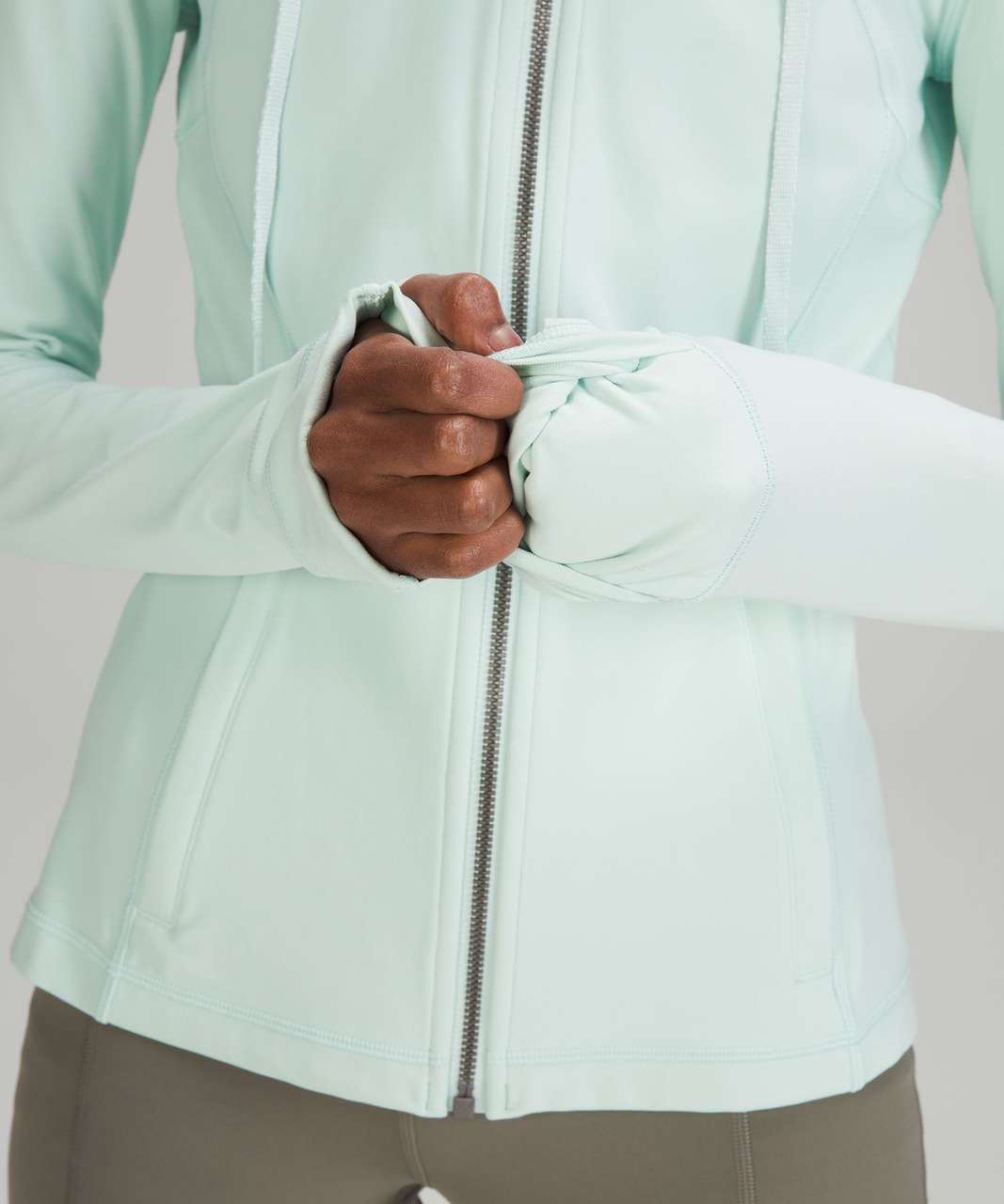 Lululemon Hooded Define Jacket Nulu Size 14 Delicate Mint DELM 76125