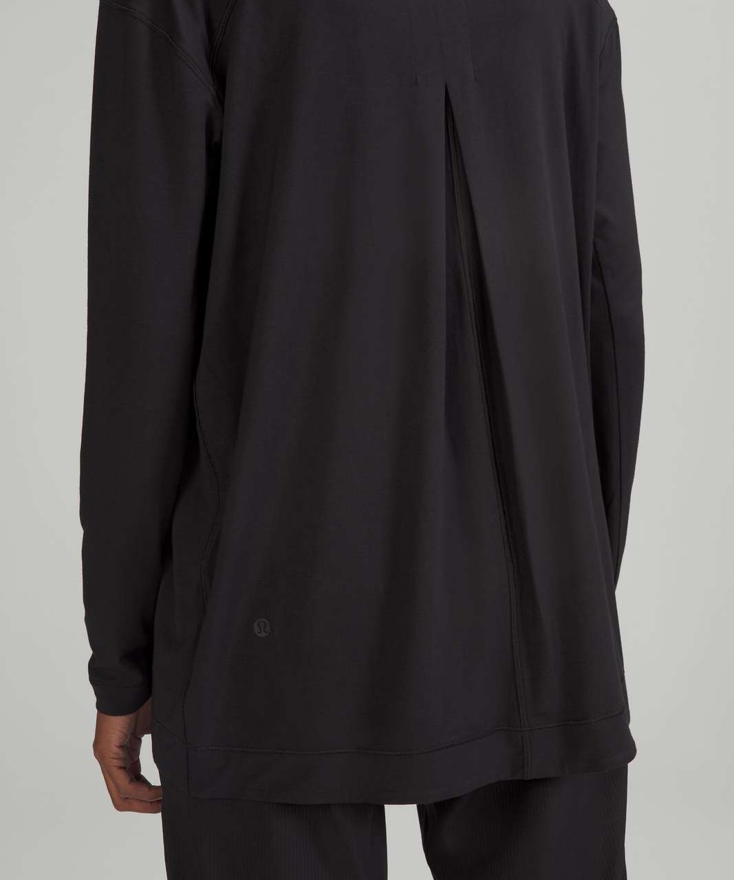 Lululemon Modal Pleated Back Long Sleeve Shirt - Black