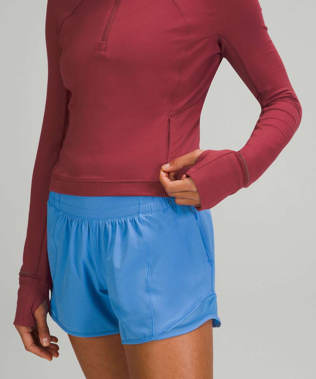 Lululemon Its Rulu Run Cropped Half-Zip - Mulled Wine - lulu fanatics