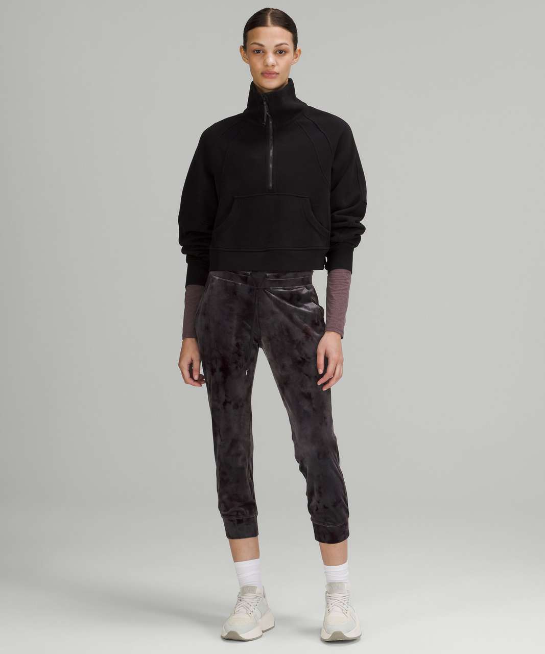 Lululemon Ready to Crush High-Rise Jogger Crop - Interstellar Dark Grey Multi