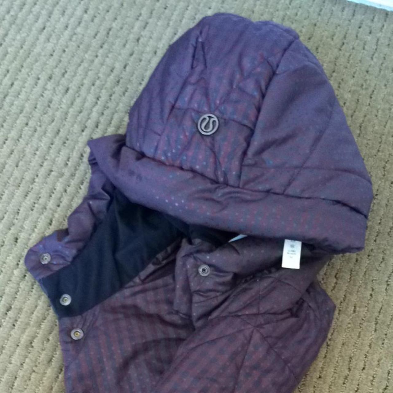 Lululemon Dickie - Gin Gin Gingham Embossed Inkwell Bordeaux Drama