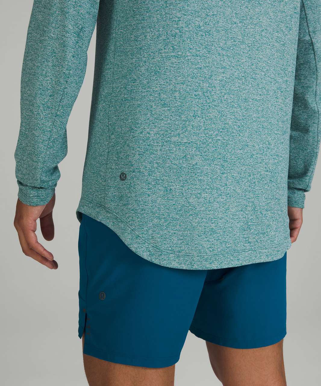 Blue License to Train jersey hoodie, Lululemon