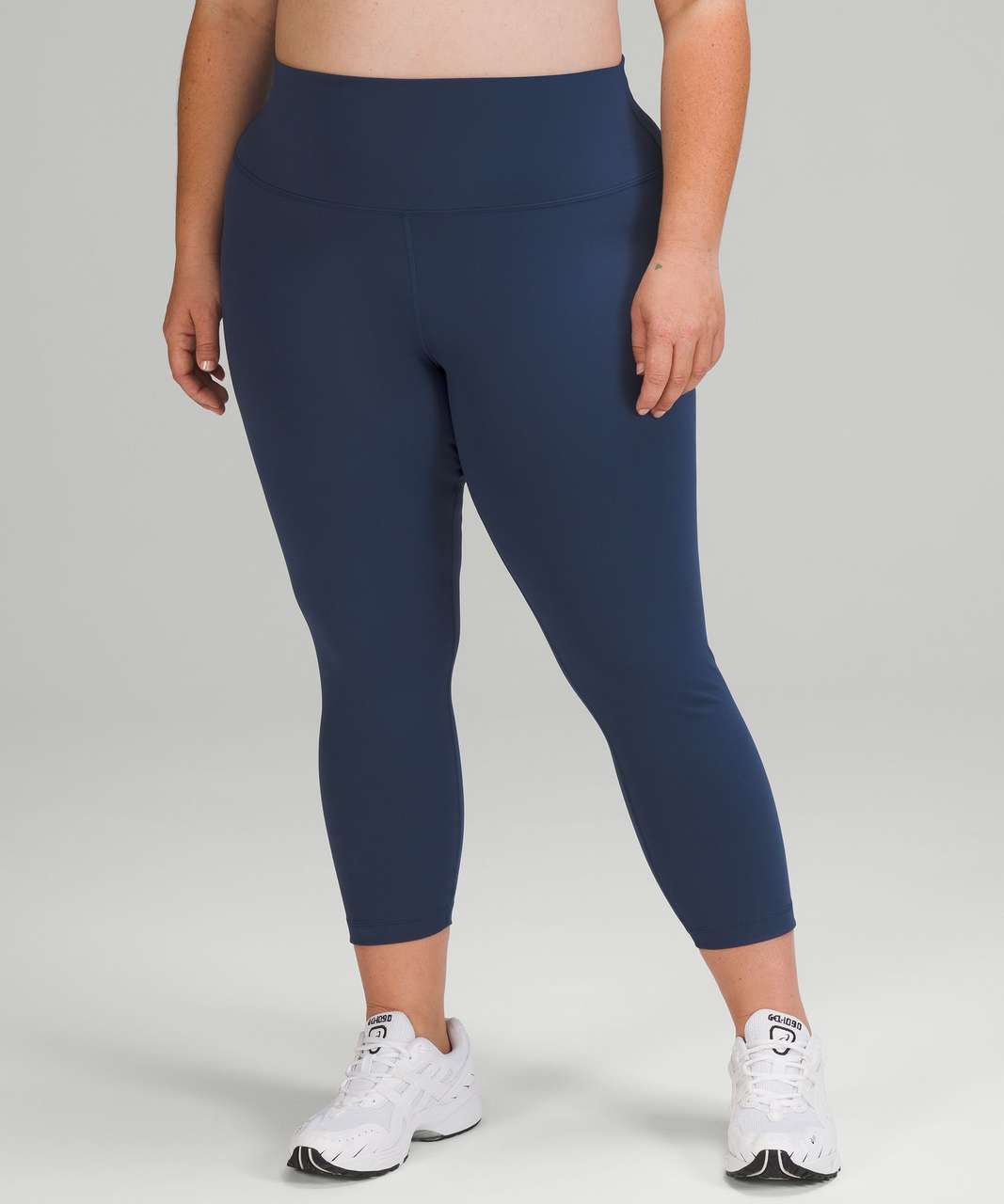 Lululemon Wunder Train High-Rise Crop 23 - Mineral Blue - lulu