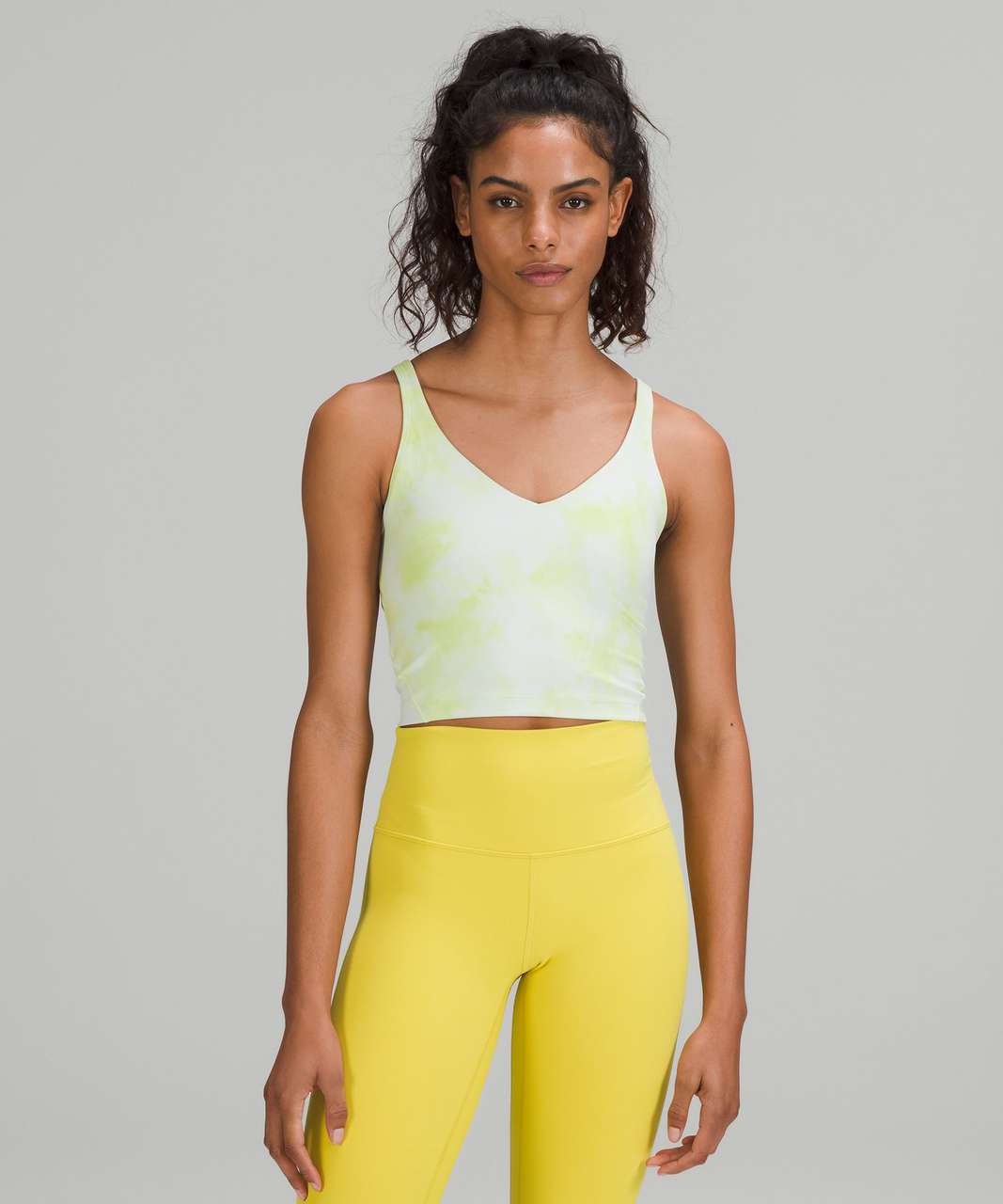 lululemon athletica, Tops, Lululemon Yellow Deep V Striped Tank Top