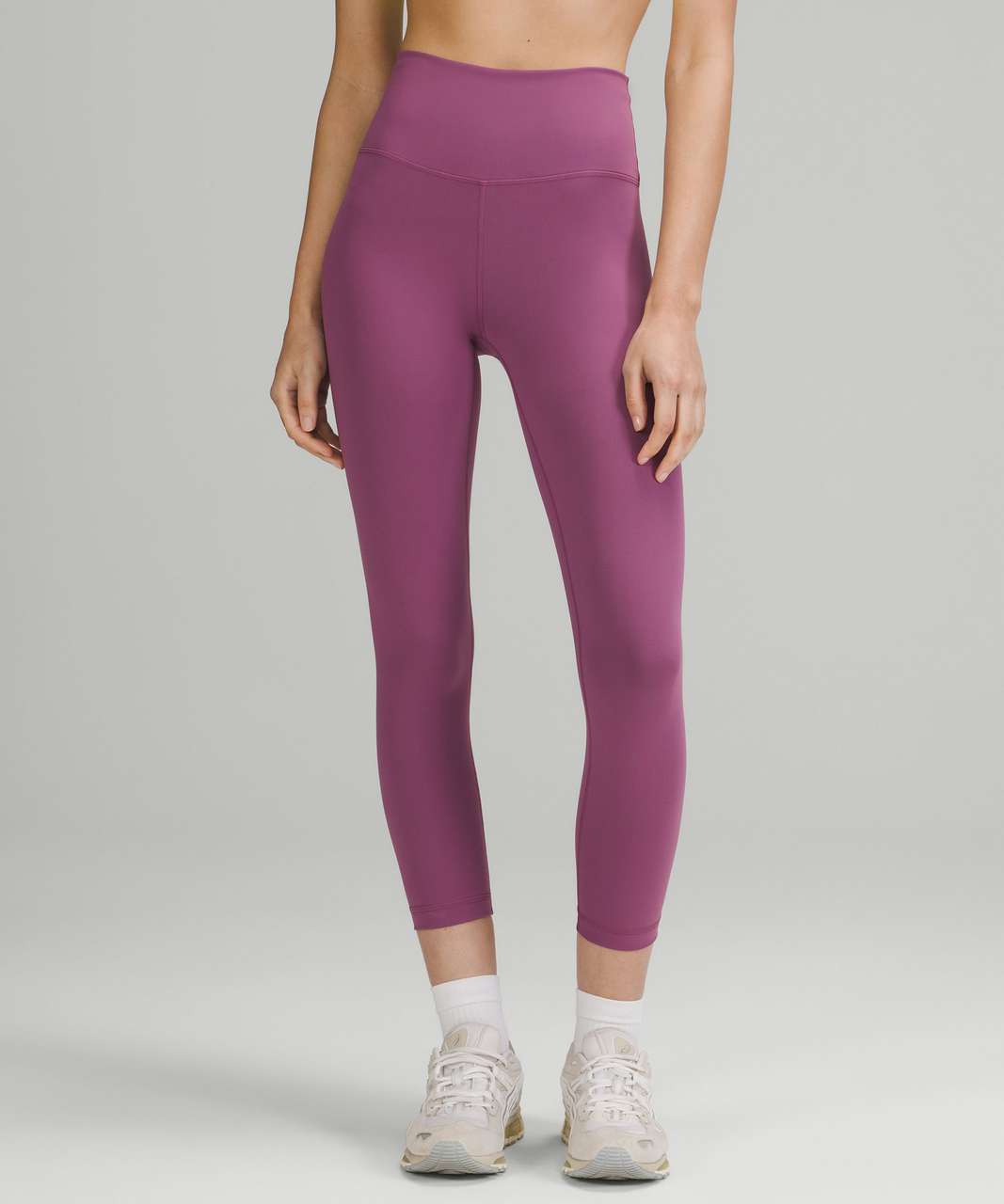 Lululemon Wunder Train High-Rise Crop 23 - Vintage Plum - lulu