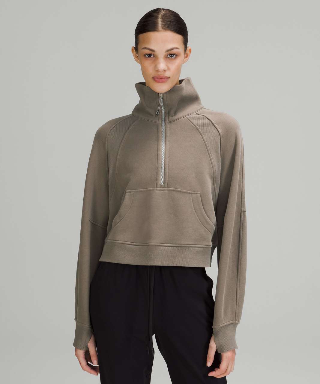 NWT Lululemon Scuba Oversized Sherpa 1/2 Zip~SIZE:XS/S,M/L~ Black