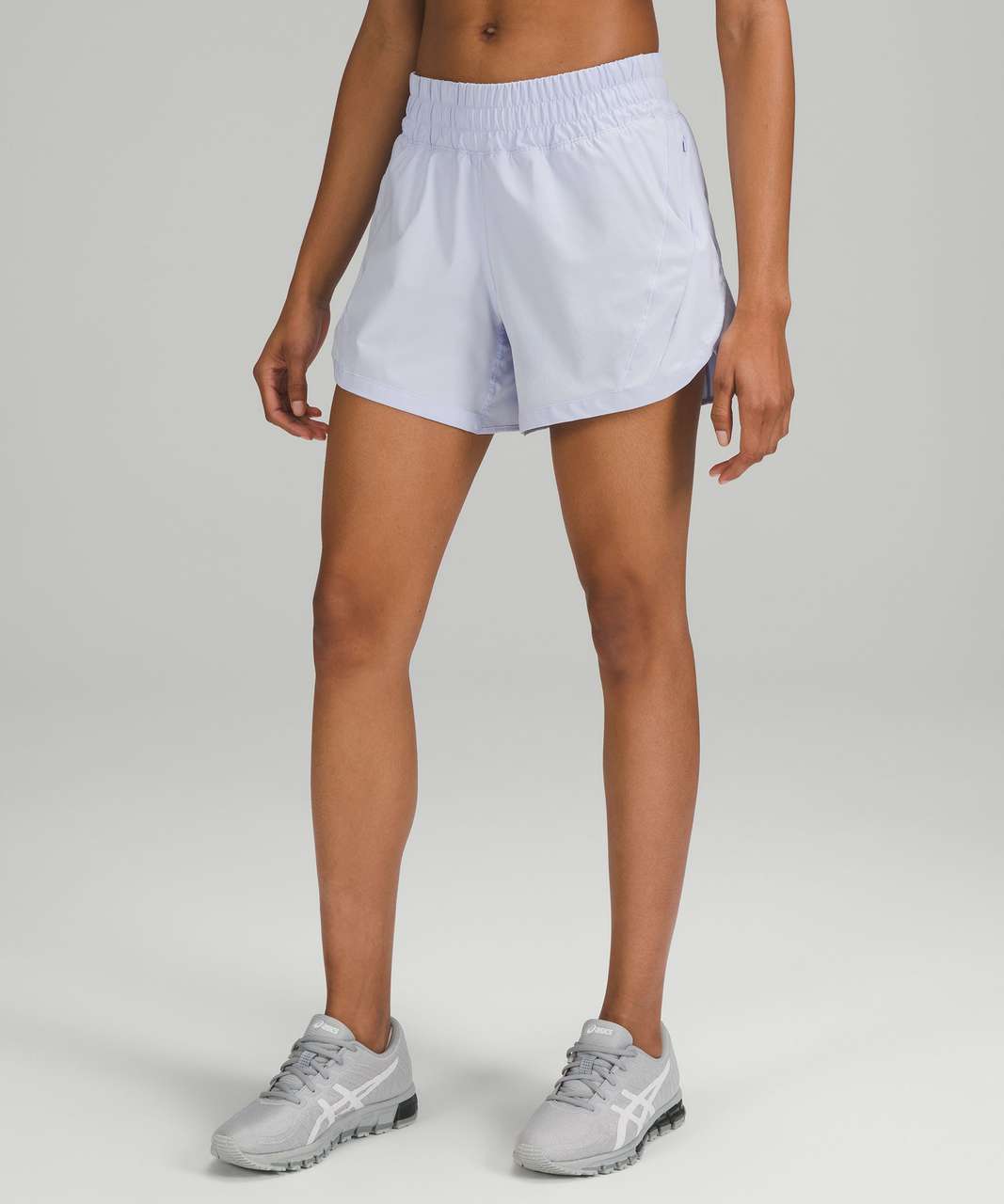 Lululemon Track That Mid-Rise Lined Short 5" - Pastel Blue